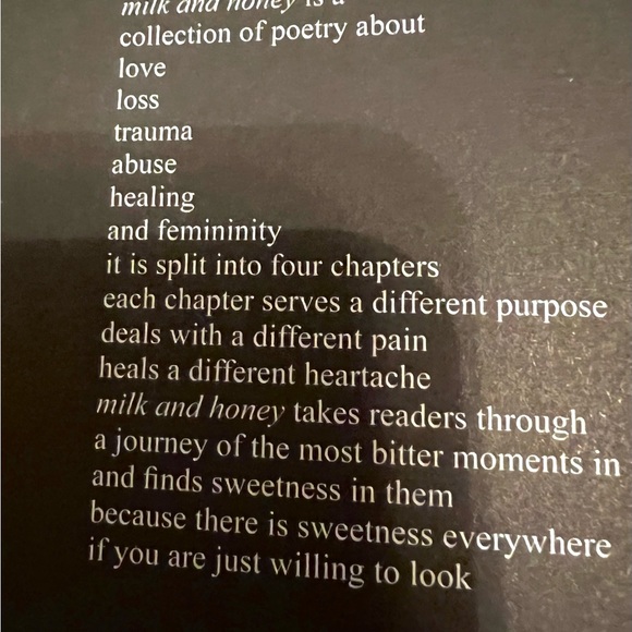 “ Milk and Honey “ Book of Poetry by: Rupi Kaur - Picture 3 of 4
